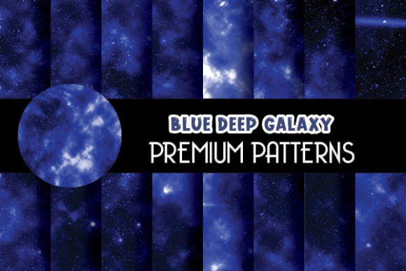 Blue Galaxy Digital Papers Pattern: A Creative Resource for Designers and Crafters
