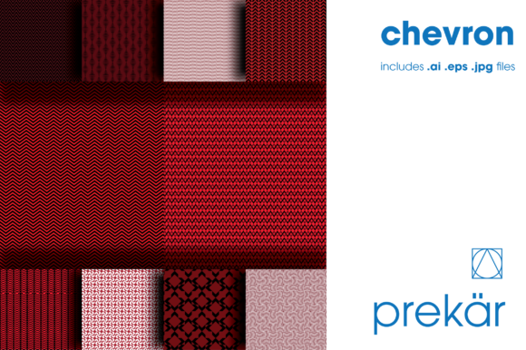 Chevron Red, Ten Pack: A Versatile Design Solution for Creative Projects