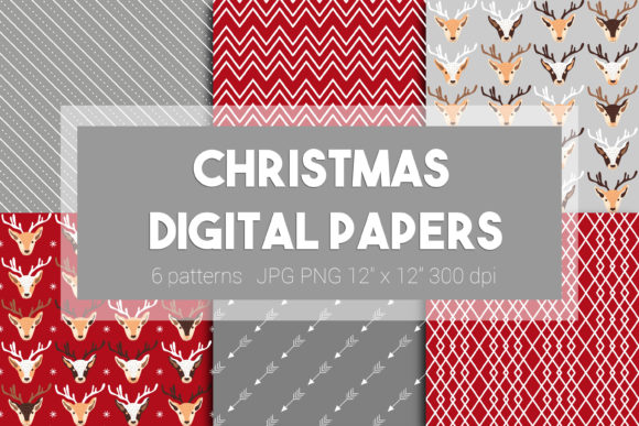 Christmas Digital Seamless Backgrounds