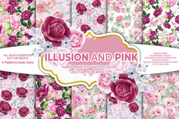 Floral Watercolor Seamless Pattern VLO-7: A Versatile Digital Asset for Modern Creatives