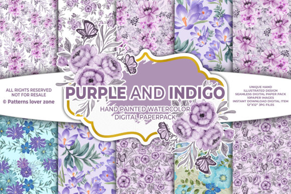 Floral Watercolor Seamless Pattern VLO-9: A Versatile Design for Creative Projects