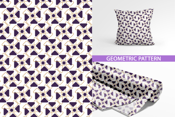 Geometric Pattern with Stripes, Lines
