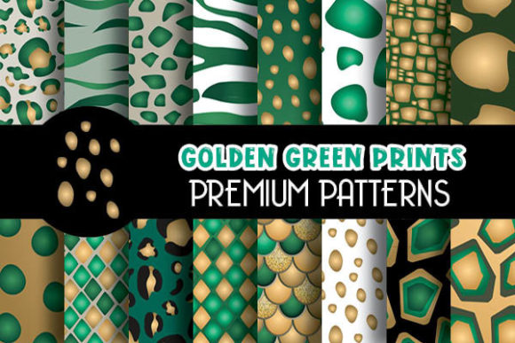 Golden Green Animal Prints Digital Paper: A Creative Revolution for Modern Designers