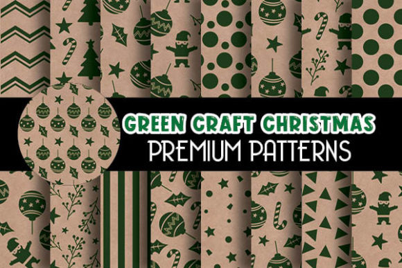 Green Kraft Christmas Digital Paper: A Versatile Choice for Creative Projects