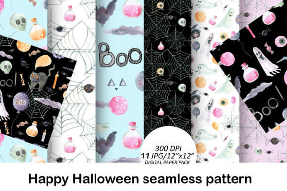 Happy Halloween Digital Paper: A Versatile Creative Resource