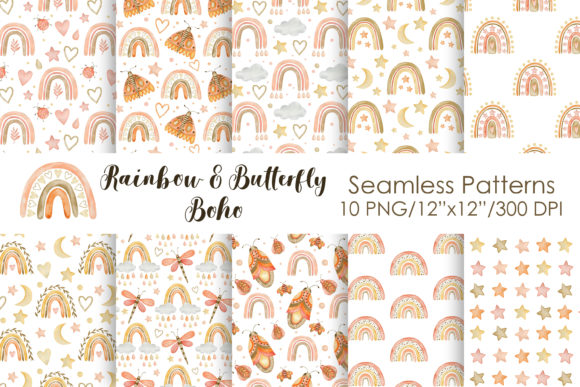 Rainbow Butterfly Seamless Pattern: A Strategic Design Asset for Creative and Business Projects