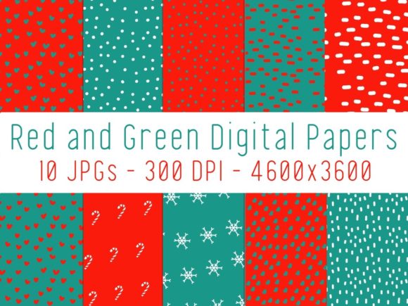 Red and Green Digital Papers: A Practical Guide for Creative Projects
