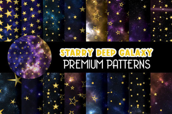 Starry Galaxy Digital Papers Pattern: A Creative Resource for Designers and Artists