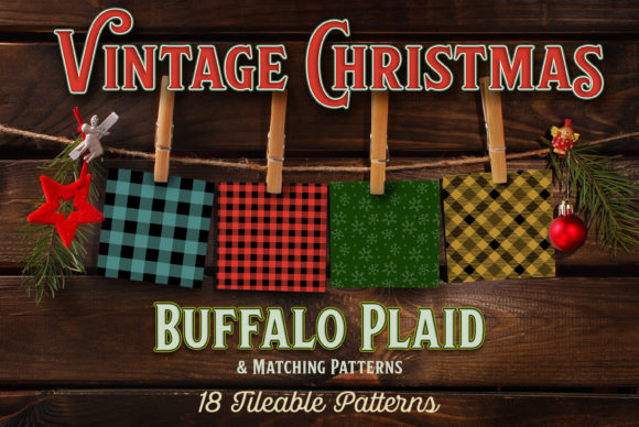 Vintage Christmas Buffalo Plaid for Creative Holiday Projects